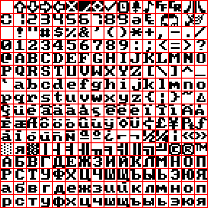 Russian font